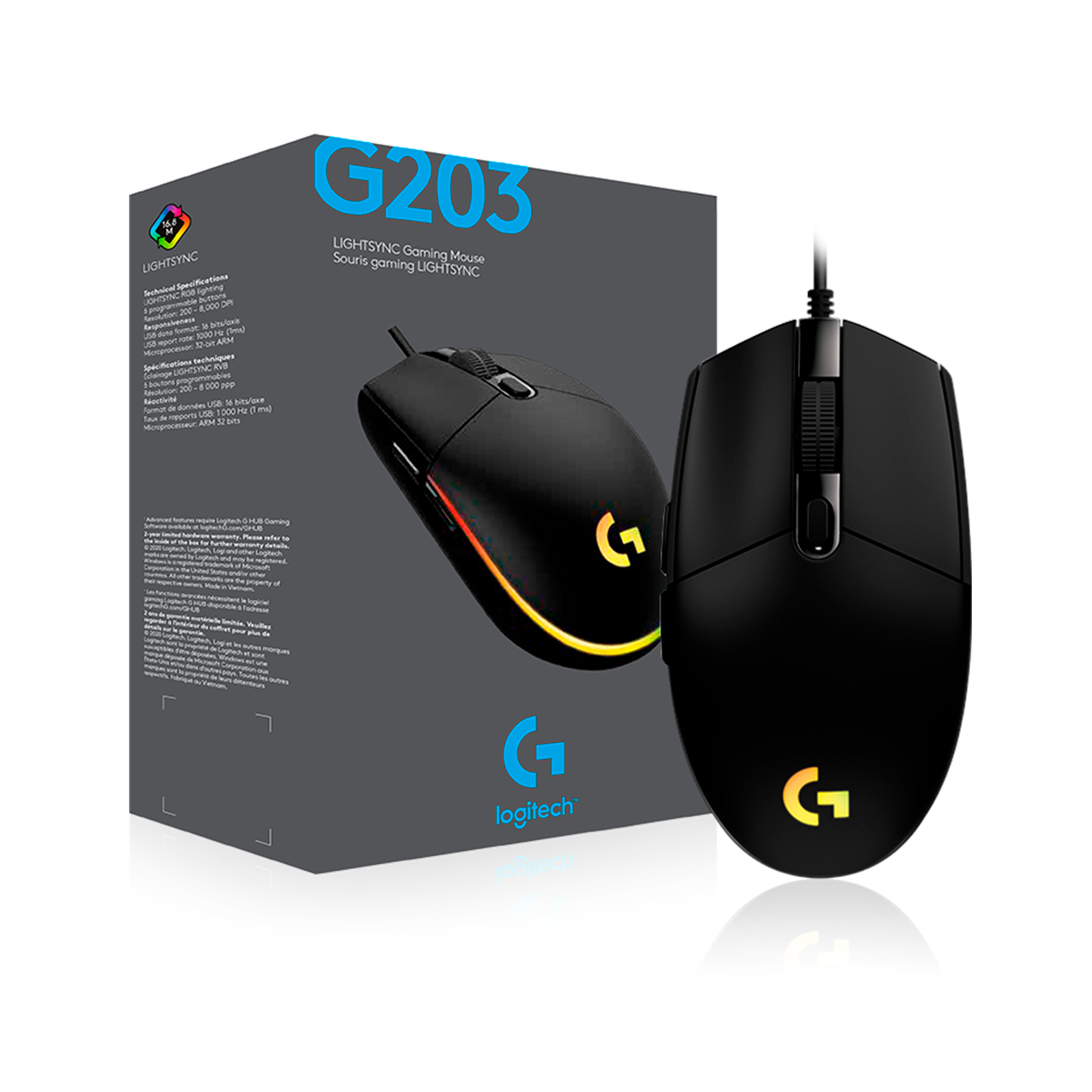 Mouse Gamer Logitech G203 USB
